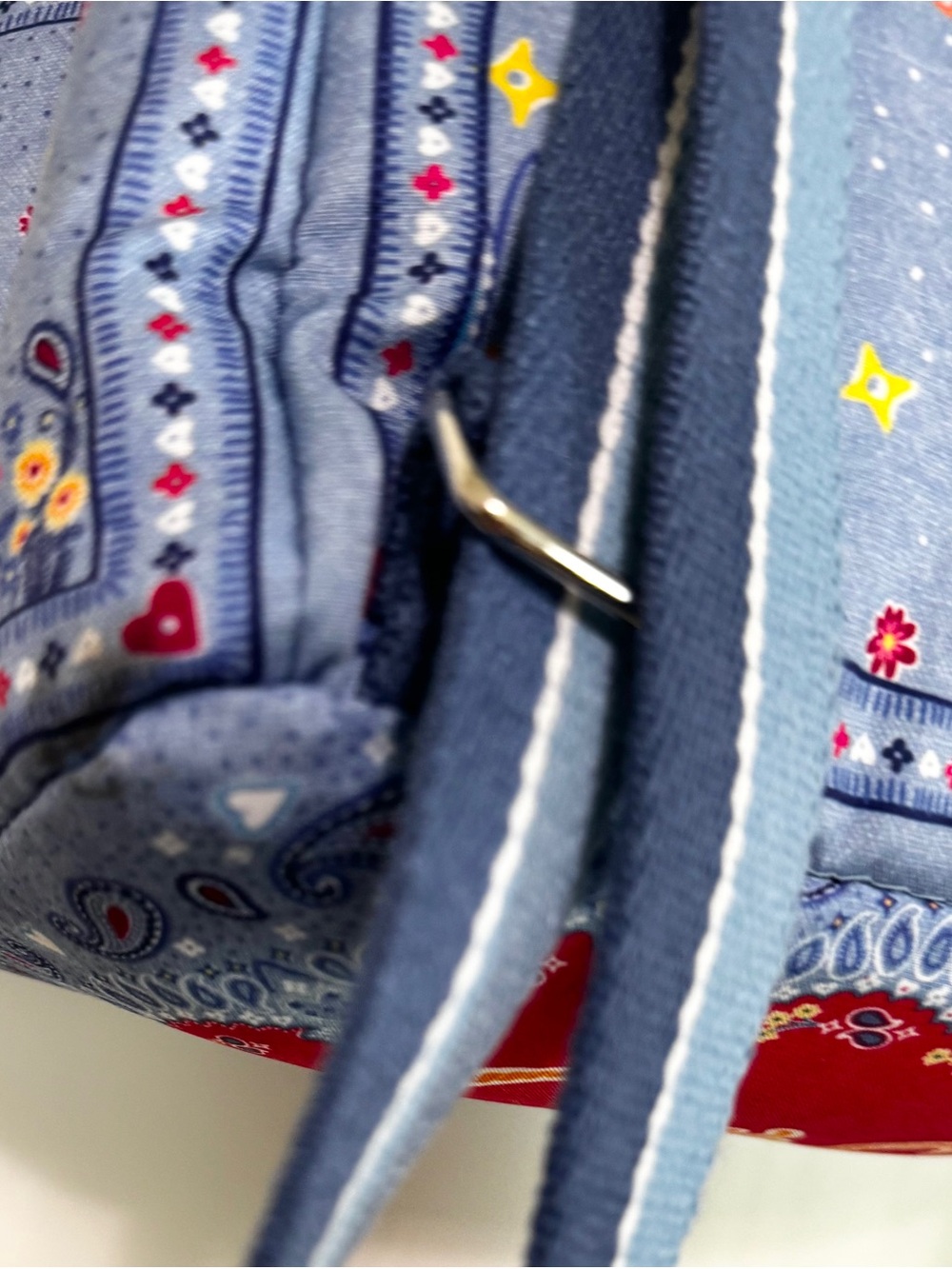 Brighton Bandana Love Backpack Blue Paisley Butterfly Print Mini Backpack - Picture 13 of 16
